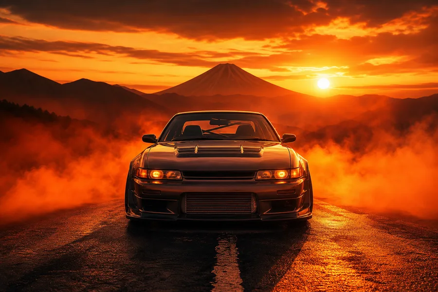 Jdm Drift Car Neon Smoke Cars Wallpaper  7 4K