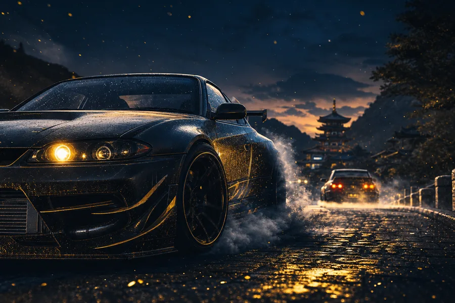Jdm Drift Car Neon Smoke Cars Wallpaper 7 4K 7