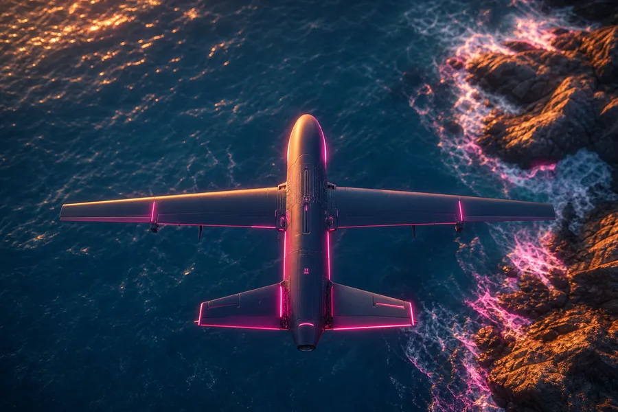 Long Range Drone Over Ocean Drone Wallpaper 3 4K 7