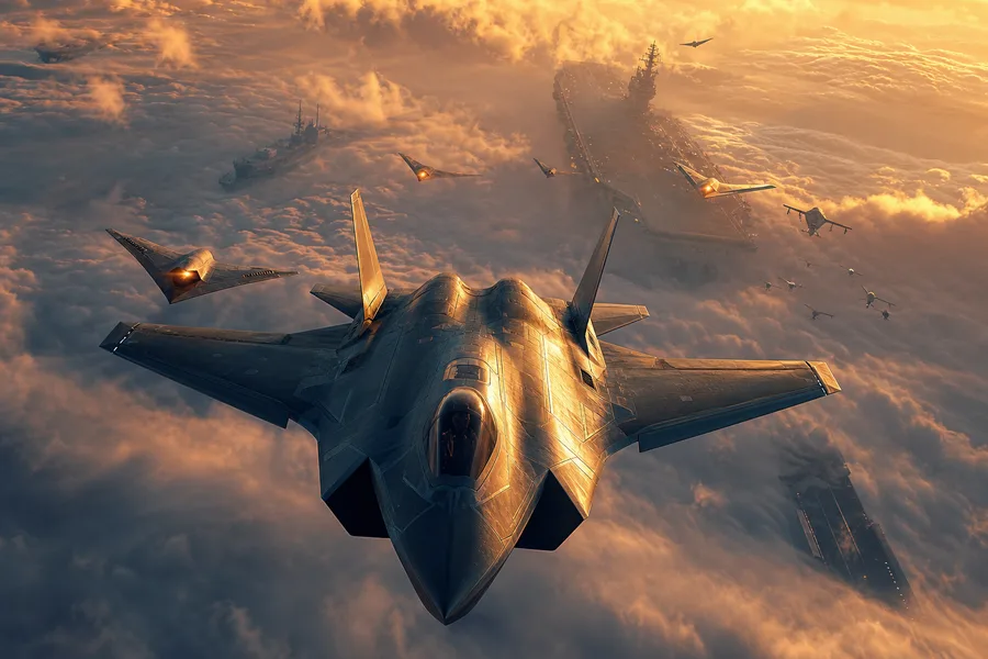 Military Aircraft Above Clouds Military Wallpaper 5 4K 5