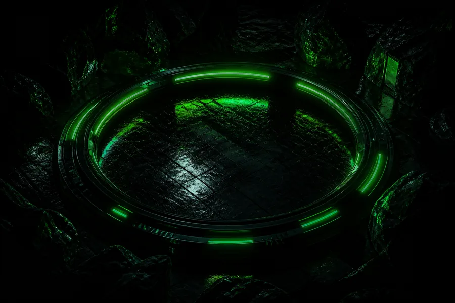 Minimal Dark Neon Ring Amoled Wallpaper 10 4K 3