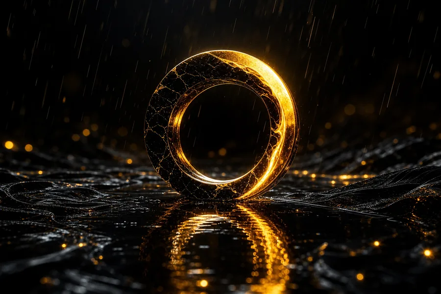 Minimal Dark Neon Ring Amoled Wallpaper 10 4K