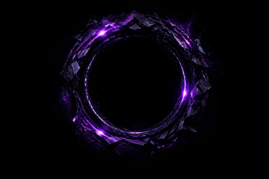 Minimal Dark Neon Ring Amoled Wallpaper  2 4K