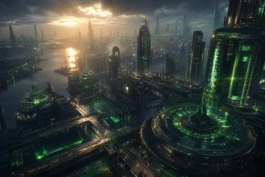 Neon Cyberpunk City In Rain Cyberpunk Wallpaper 1 4K 18