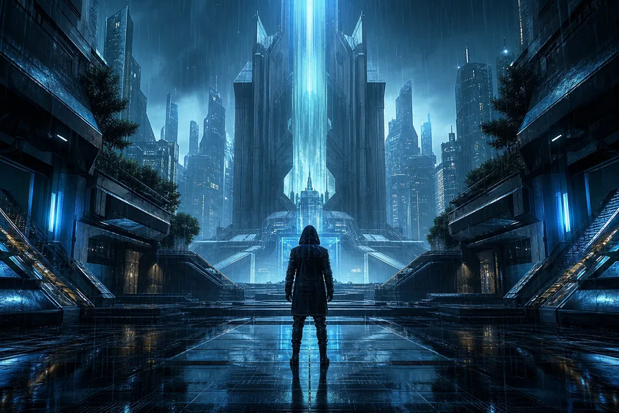 Neon Cyberpunk City In Rain Cyberpunk Wallpaper 1 4K 9