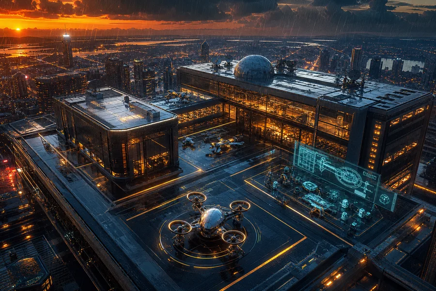 Neon Cyberpunk City In Rain Hamster-Robotics Wallpaper  1 4K