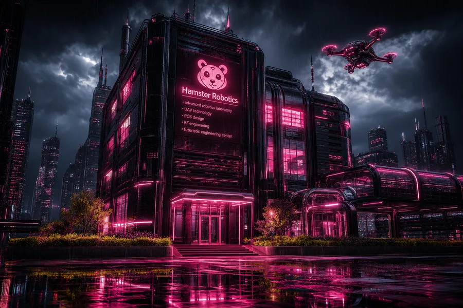 Neon Cyberpunk City In Rain Hamster-Robotics Wallpaper  1 4K