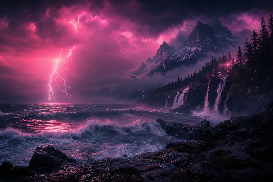Ocean Waves Storm Nature Wallpaper 8 4K 4