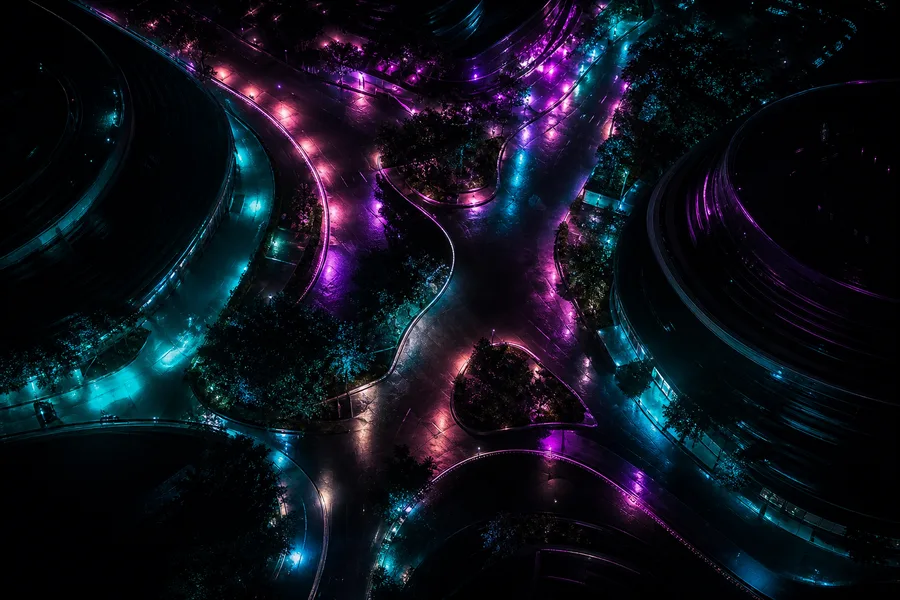 Oled Colorful Glowing Waves Amoled Wallpaper  4 4K