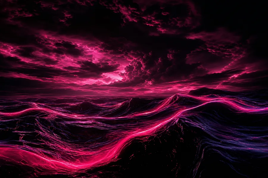 Oled Colorful Glowing Waves Amoled Wallpaper  4 4K