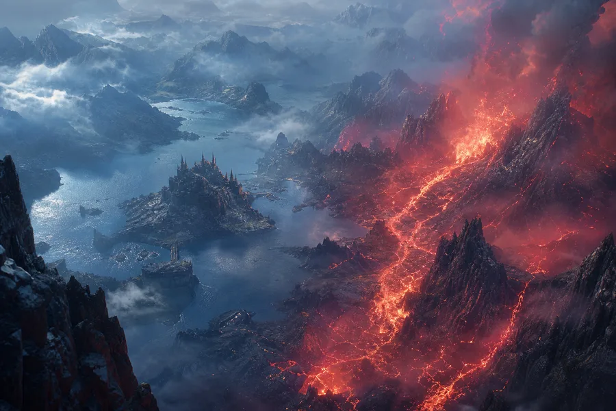 Open World Fantasy Landscape Game Style Gaming Wallpaper 8 4K 11
