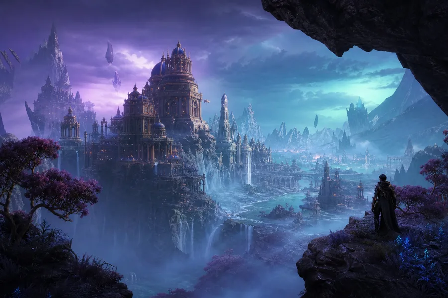 Open World Fantasy Landscape Game Style Gaming Wallpaper 8 4K 4