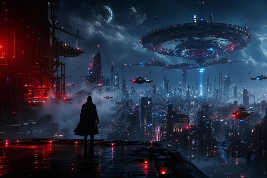 Post Apocalyptic City Skyline Movie Style Movie Wallpaper 6 4K