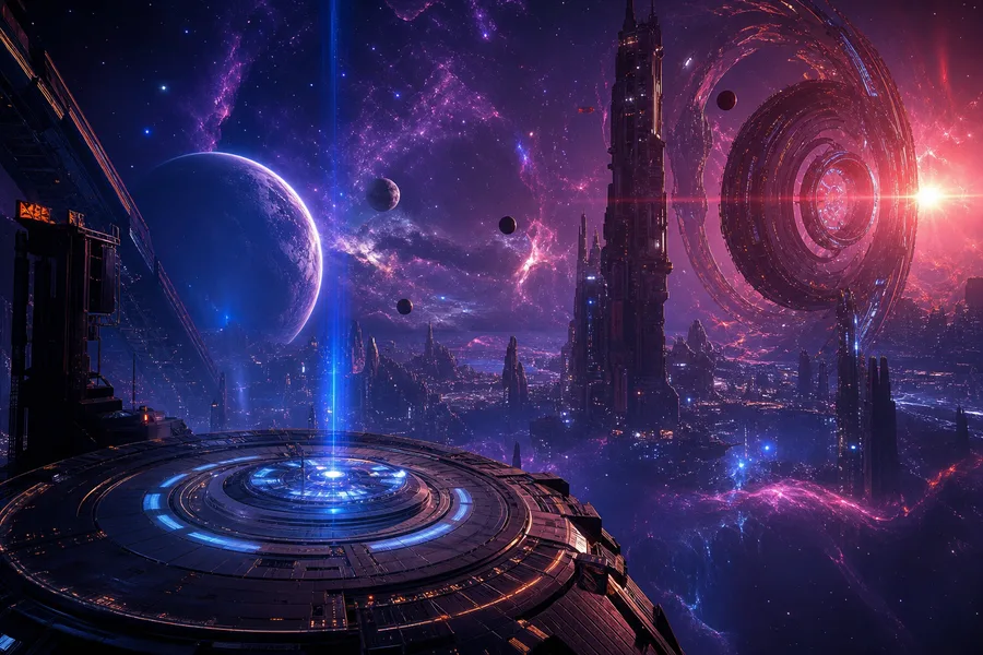 Purple Universe Stars Space Wallpaper 5 4K 11