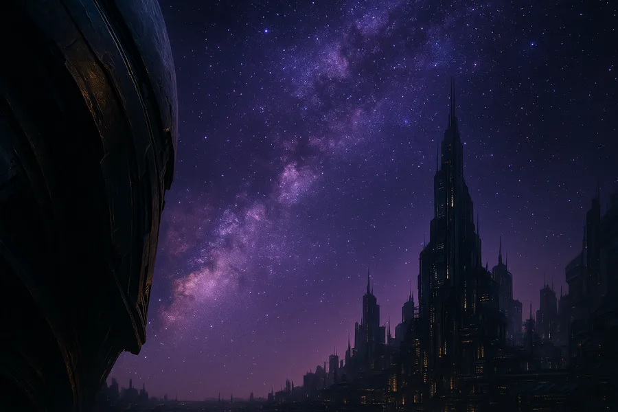 Purple Universe Stars Space Wallpaper 5 4K 3