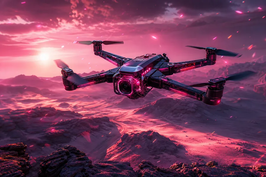 Quadcopter Flying Over Desert Drone Wallpaper  5 4K