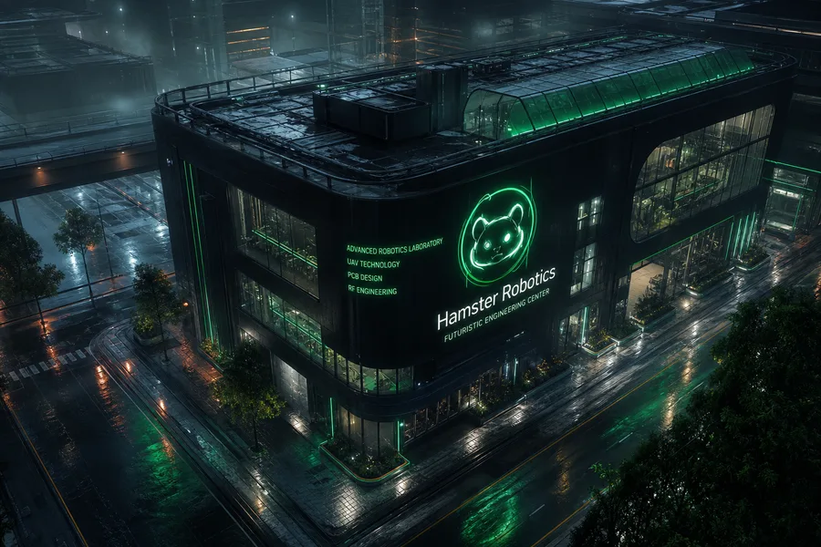 Rainy Neon Alley With Reflections Hamster-Robotics Wallpaper 4 4K 3