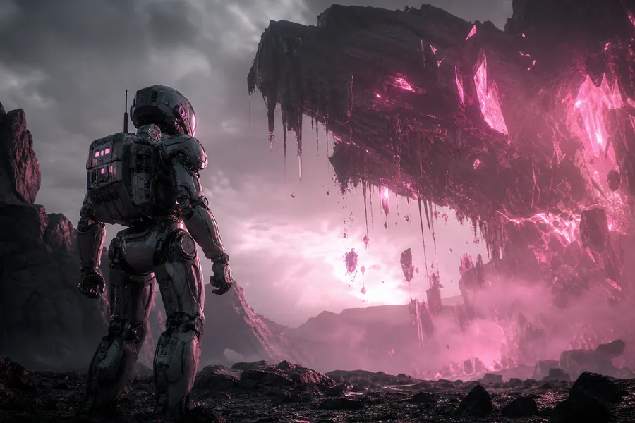 Robot Explorer On Alien Planet Robots Wallpaper 6 4K 7