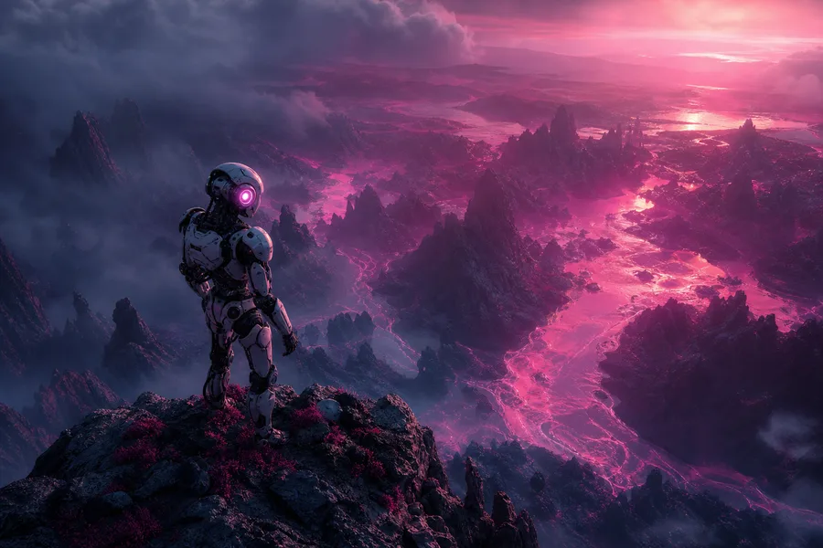 Robot Explorer On Alien Planet Robots Wallpaper 6 4K 8