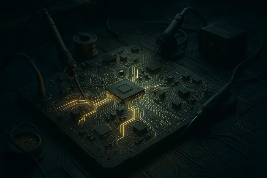 Robotics Workbench With Soldering Tools Electronics Wallpaper 4 4K 3