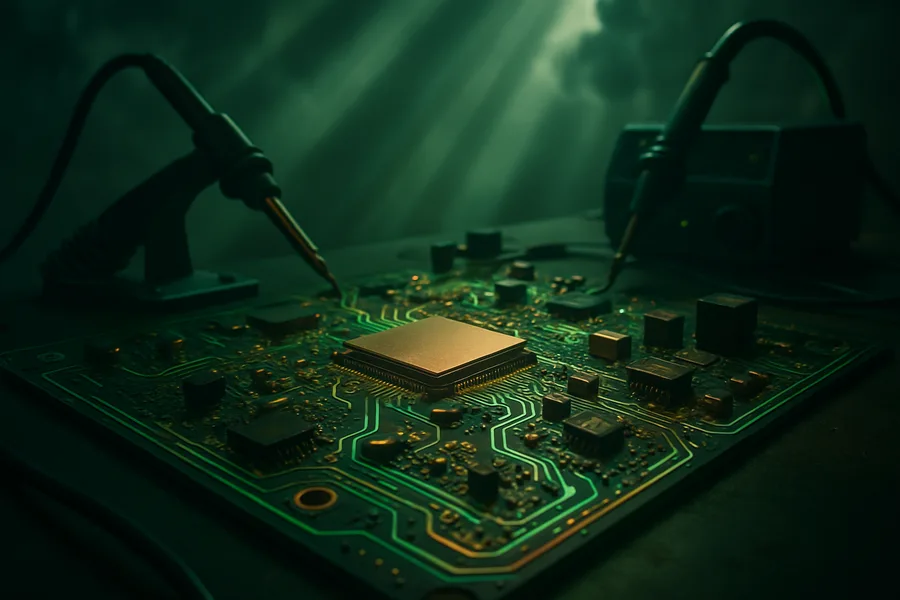 Robotics Workbench With Soldering Tools Electronics Wallpaper 4 4K 5