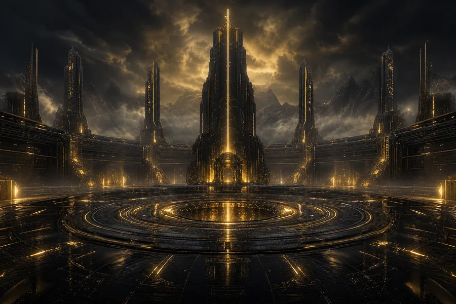 Sci Fi Battle Arena With Neon Lights Gaming Wallpaper 3 4K 10