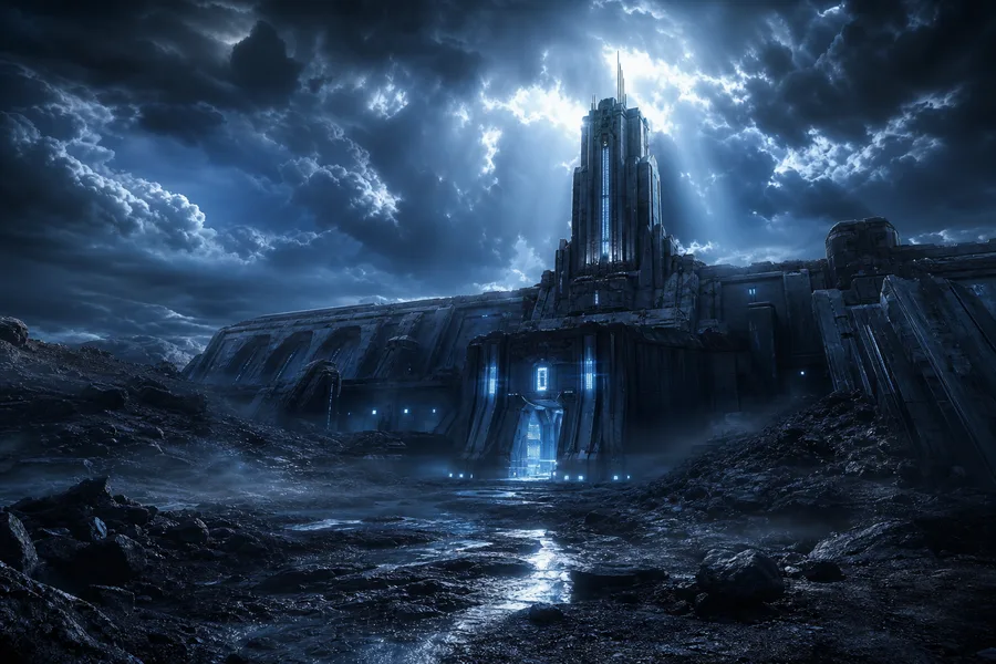 Space Marine Inspired Sci Fi Battlefield Without Logos Gaming Wallpaper  19 4K