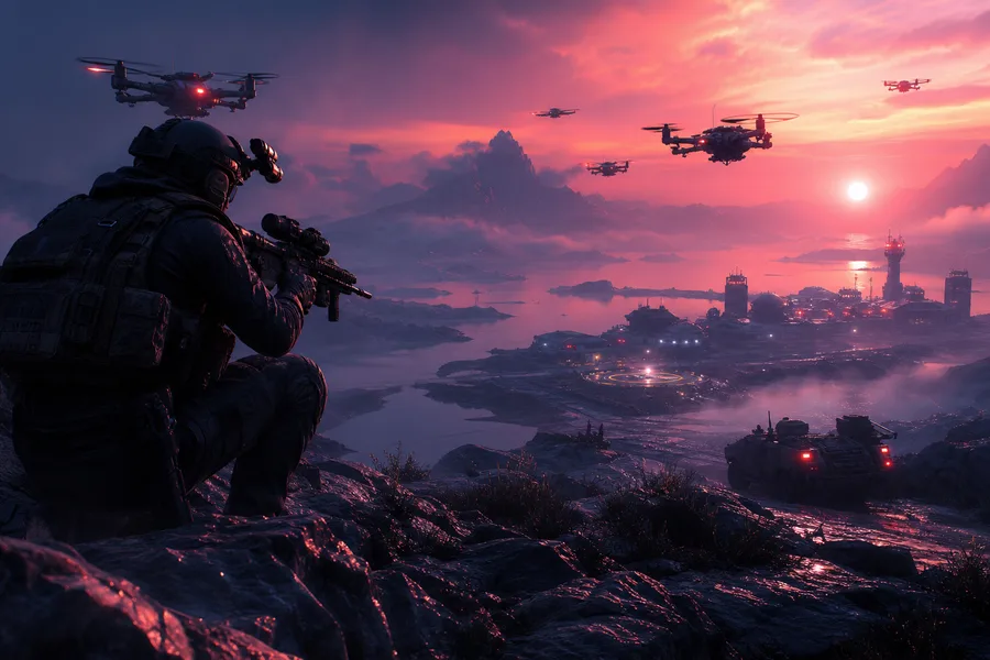 Special Forces Silhouette At Sunset Military Wallpaper 3 4K 4