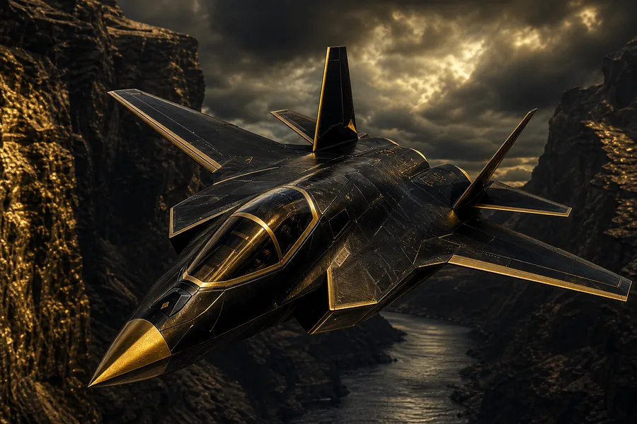 Stealth Jet Flying Through Canyon Airplanes Wallpaper 7 4K 6