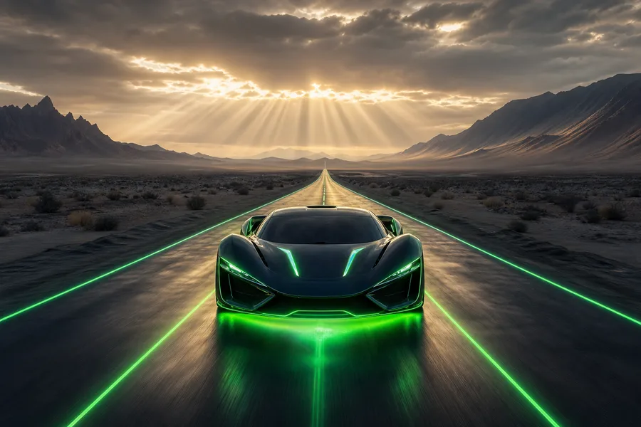 Supercar Desert Highway Cinematic Cars Wallpaper 8 4K 5