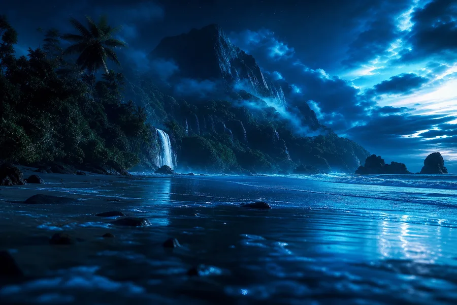 Tropical Beach Sunset Nature Wallpaper 5 4K 3