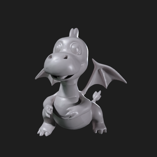 Cute Dragon Toy STL